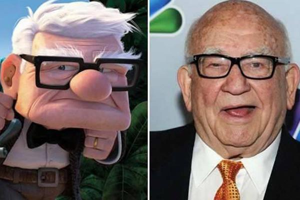 “Carl Fredricksen’s voice: Ed Asner.”
