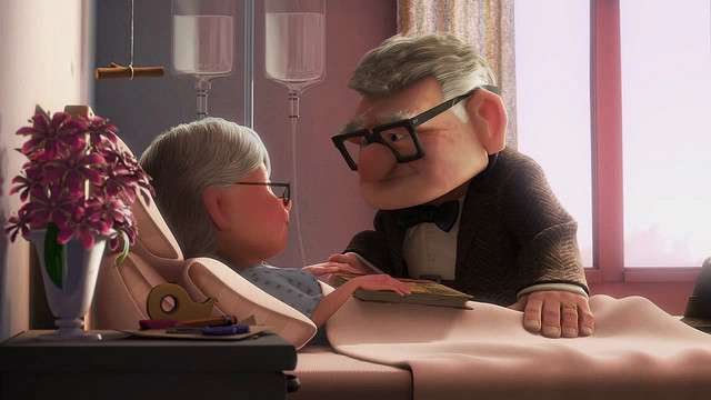 Old Carl and Ellie, before she passed away