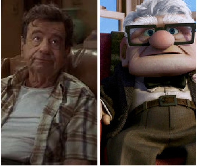 “Walter Matthau resemblance to Carl Fredricksen”.