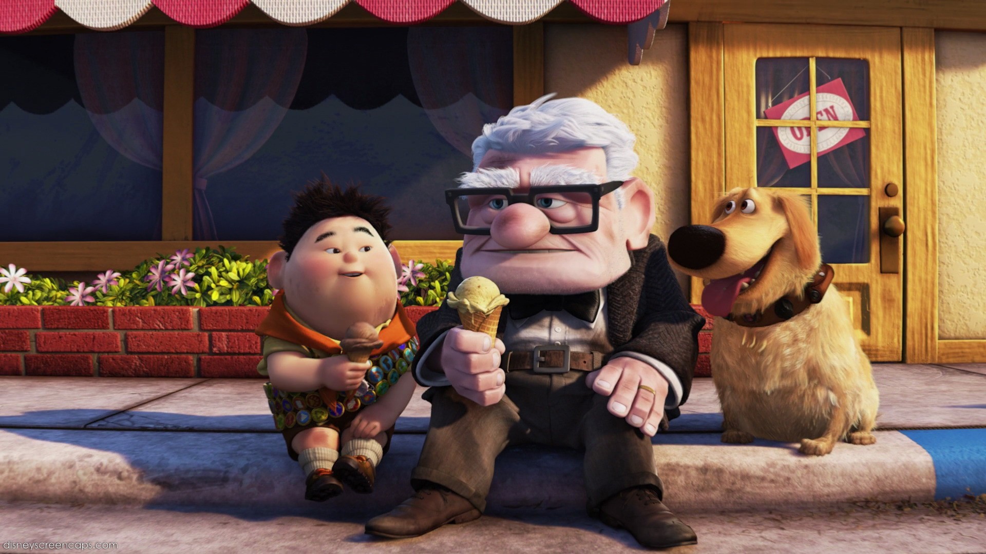 “Russel, Carl Fredricksen and Dug”
